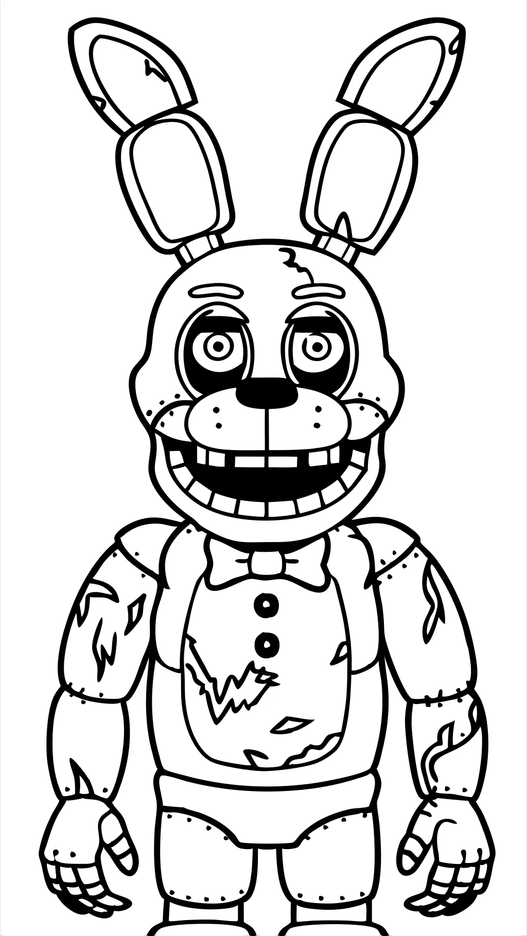 Páginas para colorear de SpringTrap FNAF